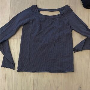 Free People Long Sleeve - Slate Blue